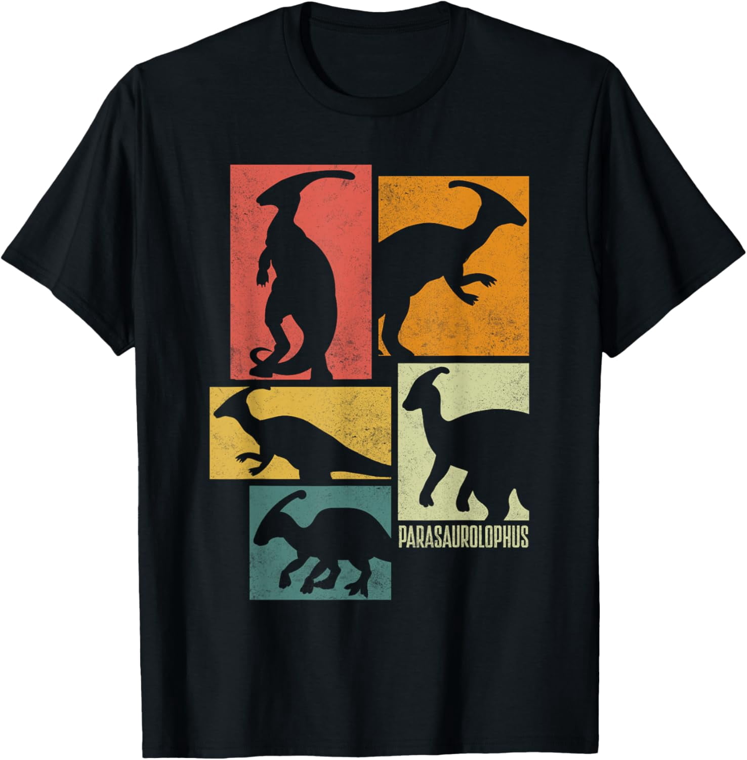 Jurassic World Parasaurolophus Square T-Shirt Donna