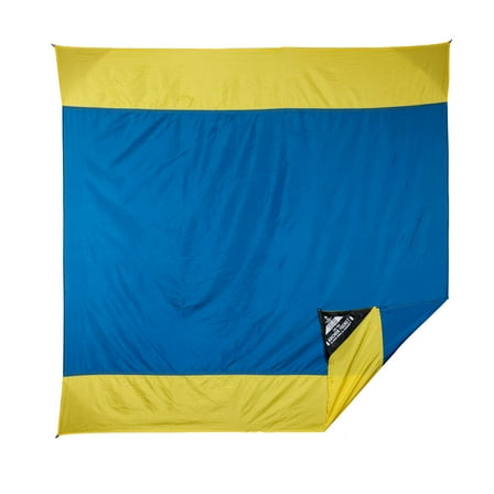 Grand Trunk Parasheet Beach Blanket – 7' x 7' Lightweight Parachute Nylon Ground Cover with Sand Anchor Pockets, Quick-Dry & Packable for Beach, Camping & Outdoor Use