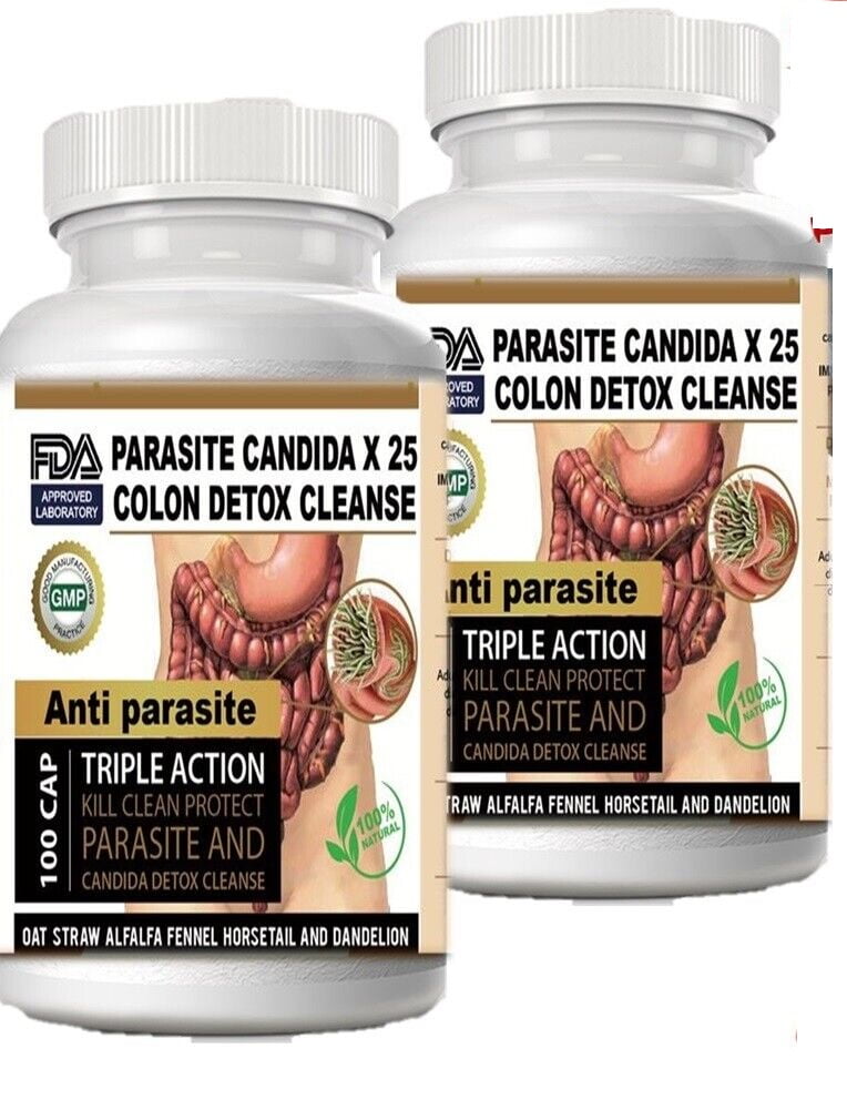Parasite Cleanse DETOX Liver Colon Yeast Blood Support COLON CLEANSER