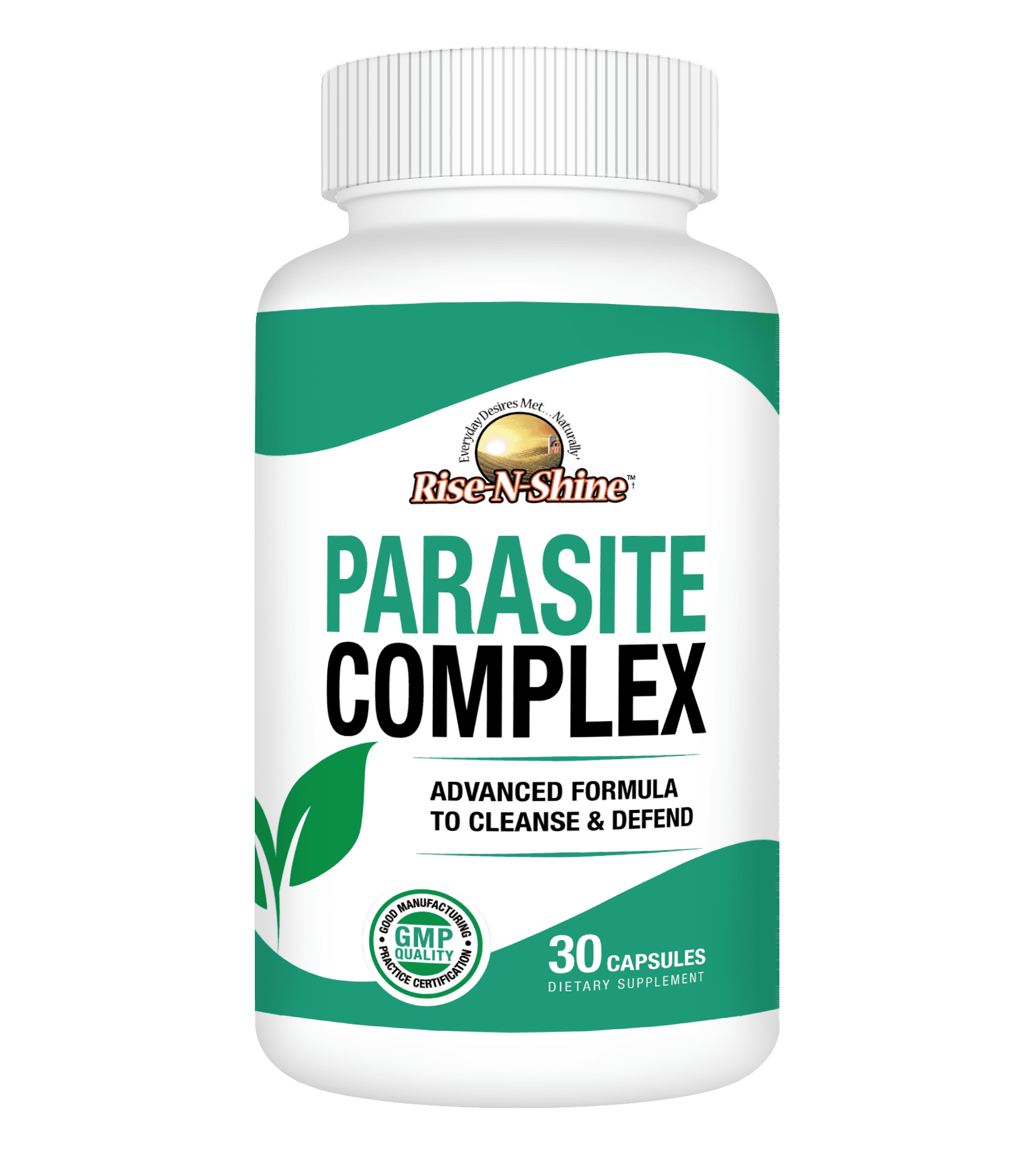 Parasite Complex by Rise-N-Shine Advanced Herbal Cleanse for Gut Health, Parasite Cleanse & Defense Full-Body Detox 30-Day Supply