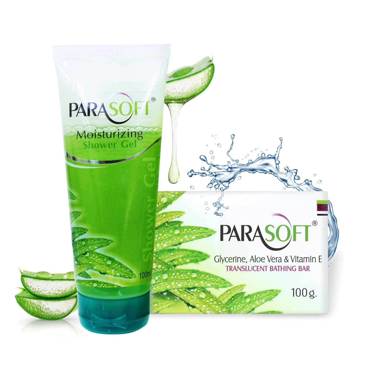 Parasoft Body Cleansing Shower Gel And Moisturizing Bathing Bar Combo