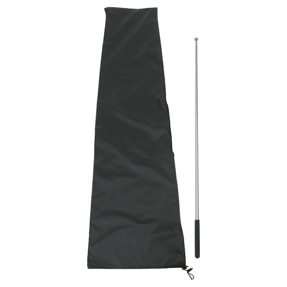 Parasol Cover Outdoor Patio Furniture Covers Waterproof Tiki Umbrella Black