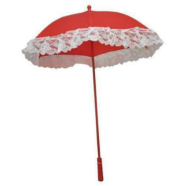 Parasol Nylon Ruffle Red