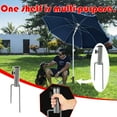 thumbnail image 1 of Parasol Stand Spike Umbrella Stand Parasol Ground Stake, Umbrella Ground Plug Spike Stand For Beach Fishing Garden Outdoor, 1X Multi-Purpose Umbrella Ground Plug Stand For Parasol, 1 of 7