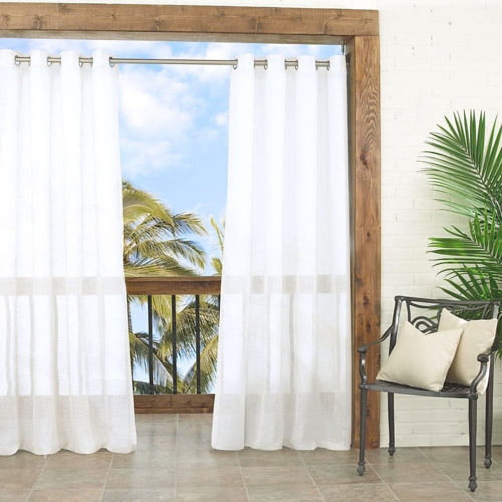 Parasol Summerland Key Sheer Indoor/Outdoor Curtain Panel - Walmart.com