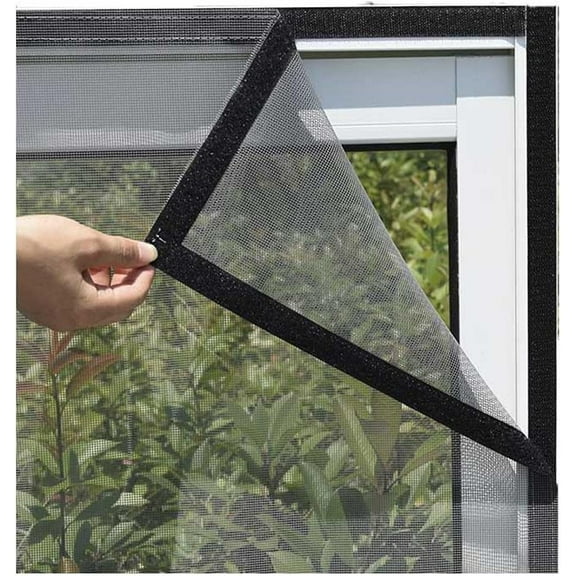 Mosquito Net Window, 80x120cm Self-adhesive Mosquito Net for Windows, Adjustable Mesh for Insects, Transparent Mesh for Cat, Mosquito Net, Mosquito Ne,