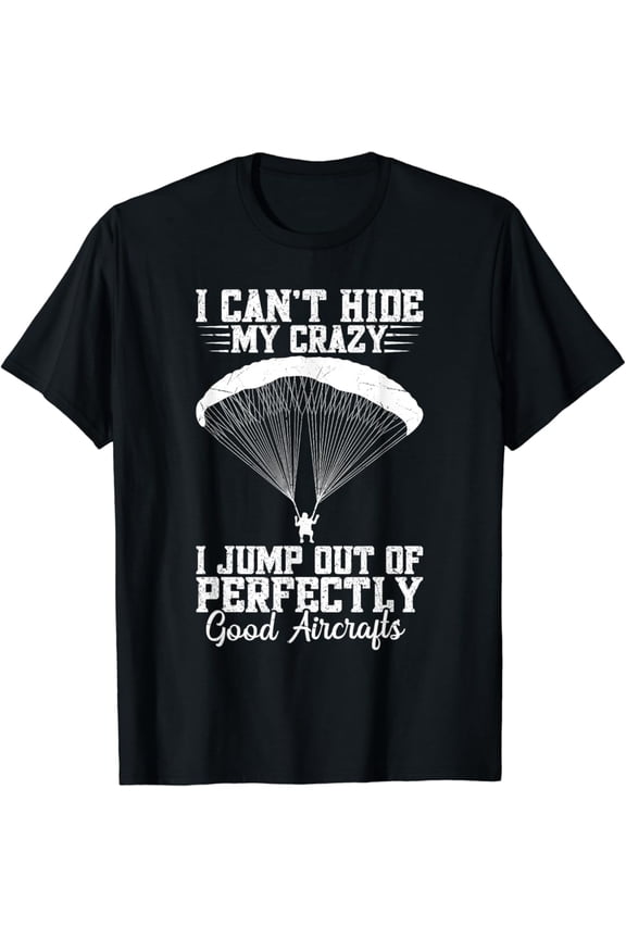 Paratrooper Parachute Gear Skydiving 82Nd Airborne T-Shirt BLACK Unisex S-5XL Hot Trending Shirt, Vintage Birthday Gift