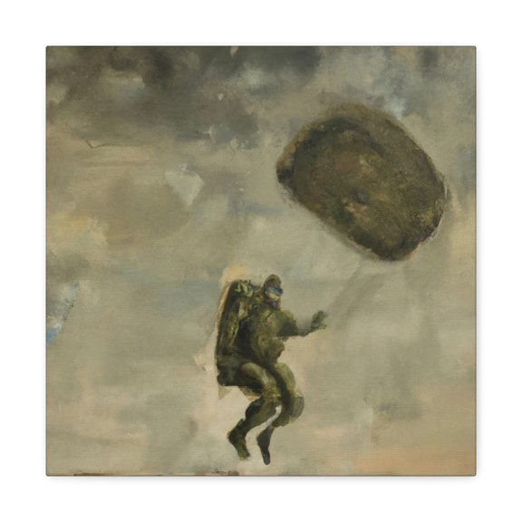 Paratrooper in Emotion - Canvas