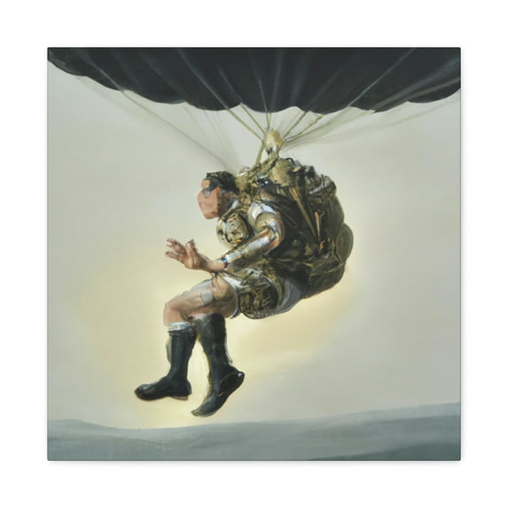 Paratrooper in Flight - Canvas