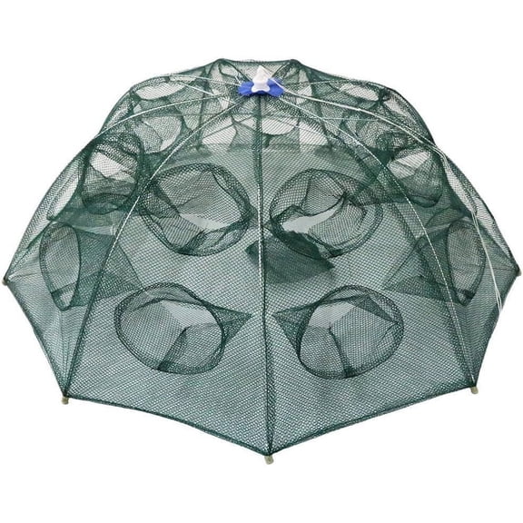 Paraugas 1pc Hand Fishing Net Fishing Cage Net Pond Fishing Net Lobster Casting Net Folding Bait Fish Net Crab Mesh