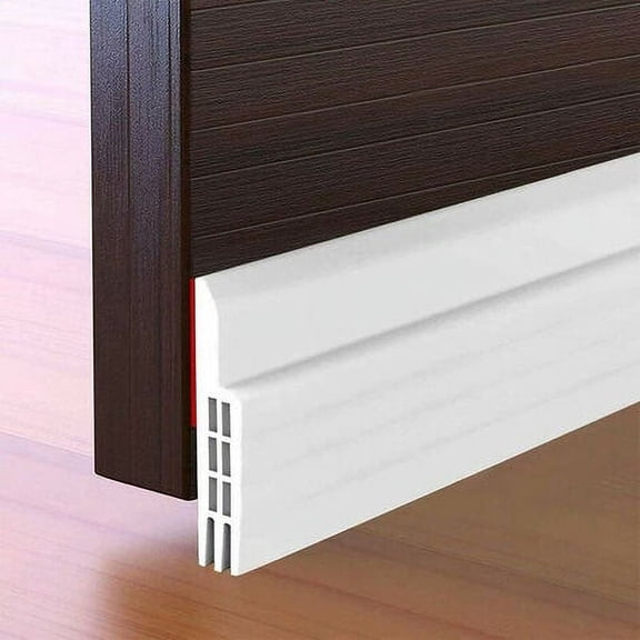 Paraugas Door Bottom Caulk, Soft Silicone Sealing Strip Thermal Sound Insulating Anti Noise Dust Stop Cold Air Anti Mice Ant Cockroach Insects (5 x 100