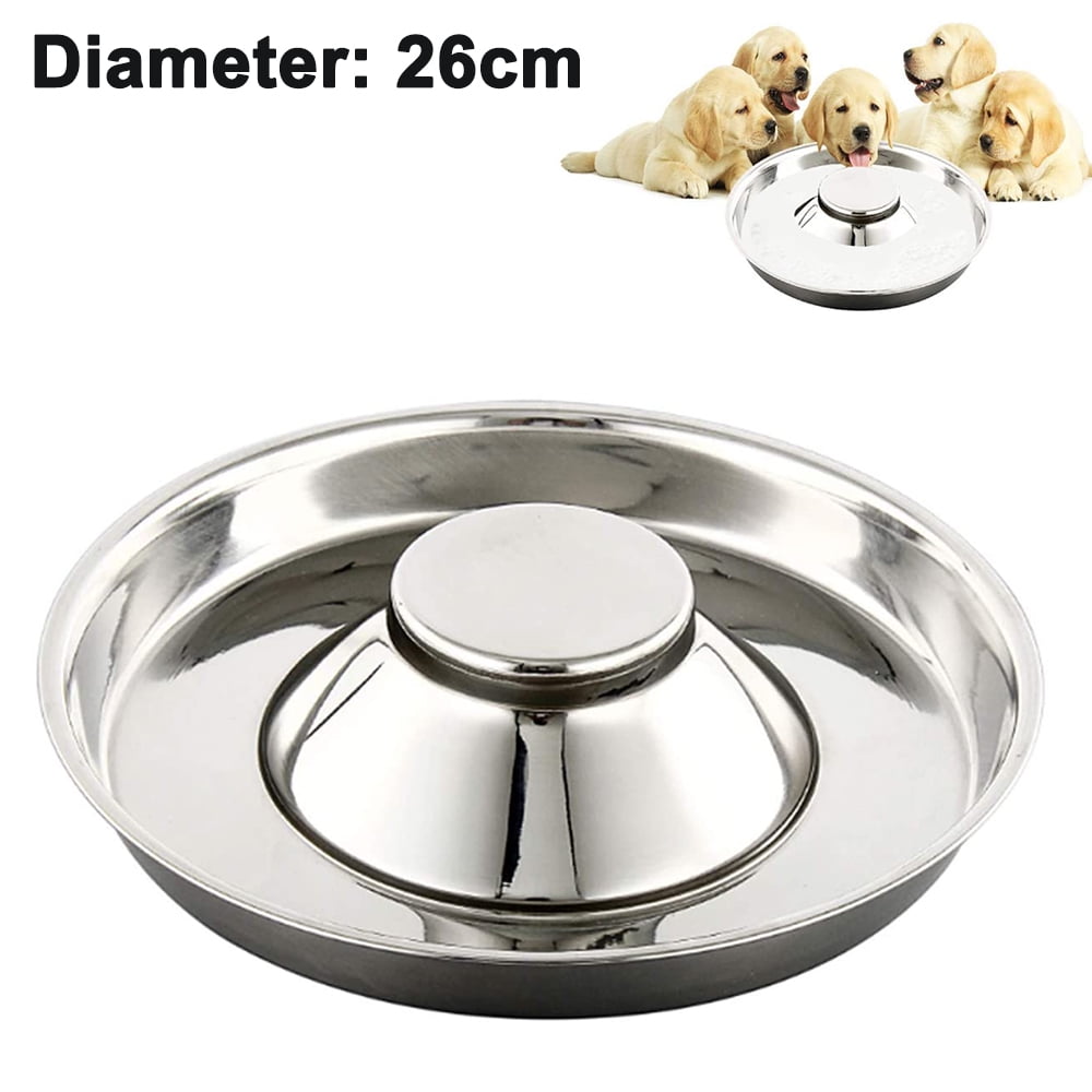 Paraugas Stainless Steel Dog Bowl  Hammered Puppy Litter Food Feeding Weaning for Puppy Food，Puppy Supplies，Stainless Dog Food Bowls， for Large Dogs, Pets Feeder Bowl and