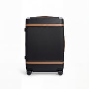 Paravel Aviator Carry-On Plus Spinner Suitcase Travel Luggage Sandstone Black