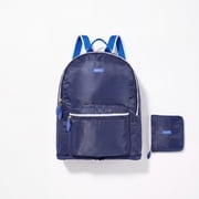 Paravel Fold-Up Backpack Scuba Navy Lightweight Packable Travel Daypack Bag