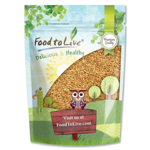 Parboiled Long Grain Brown Rice, 6 Pounds — Kosher, Vegan — by Food to Live