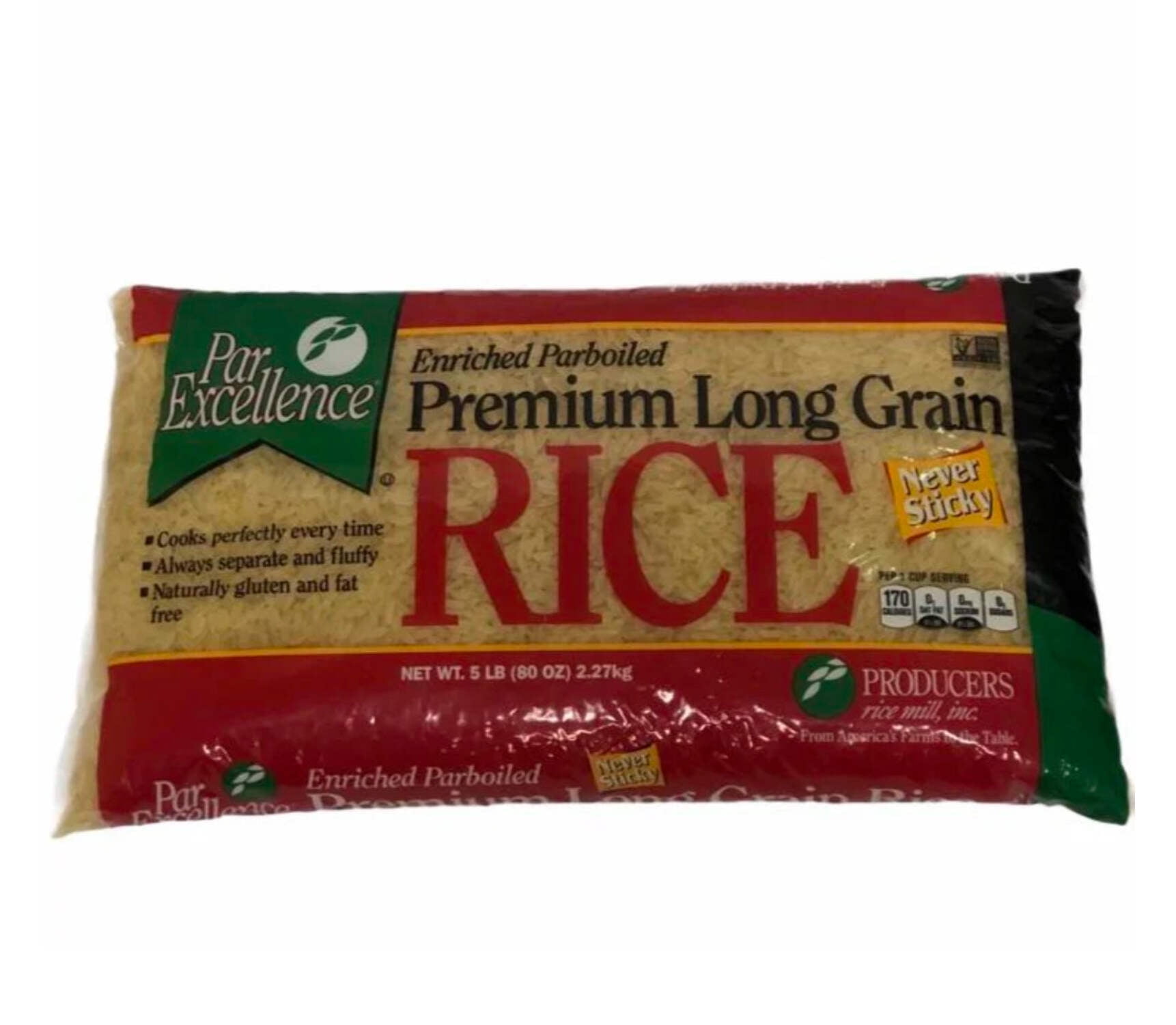 PAR EXCELLENCE PARBOILED LONG GRAIN WHITE RICE - 5LB - Walmart.com