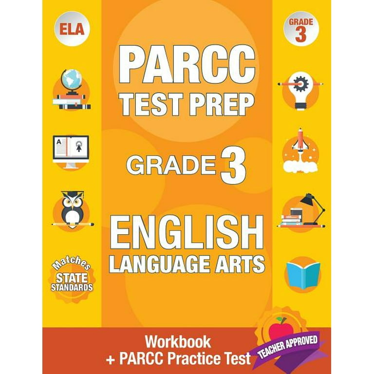 Parcc Test Prep Grade 3 English: Workbook and 1 Parcc Practice 