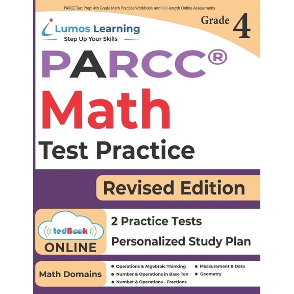 Parcc by Lumos Learning PARCC Test Prep: 4th Grade Math Practice Workbook and Full-length Online Assessments: PARCC Study Guide, Book 2, (Paperback)