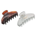 thumbnail image 1 of Parcelona French Basic Medium 3 1/2" Celluloid Jaw Hair Claws for Women(2 Pcs), 1 of 24