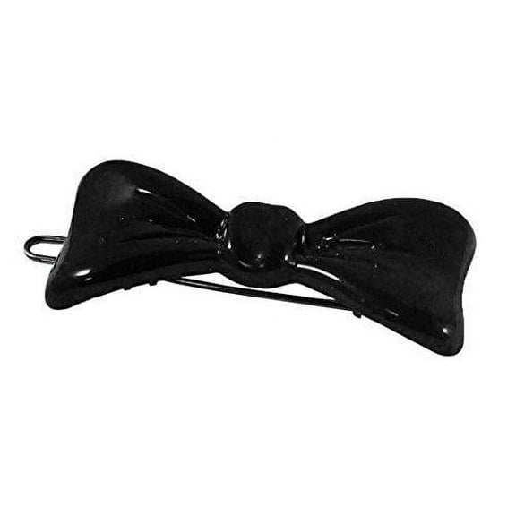 Parcelona French Bow 2 Pcs Medium 1 3/4 Inch Tortoise Shell Side Slide Hair Pins