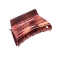 thumbnail image 1 of Parcelona French Clasp Metallic Maroon Red Medium 3 Inch Jaw Hair Claw Clip, 1 of 16