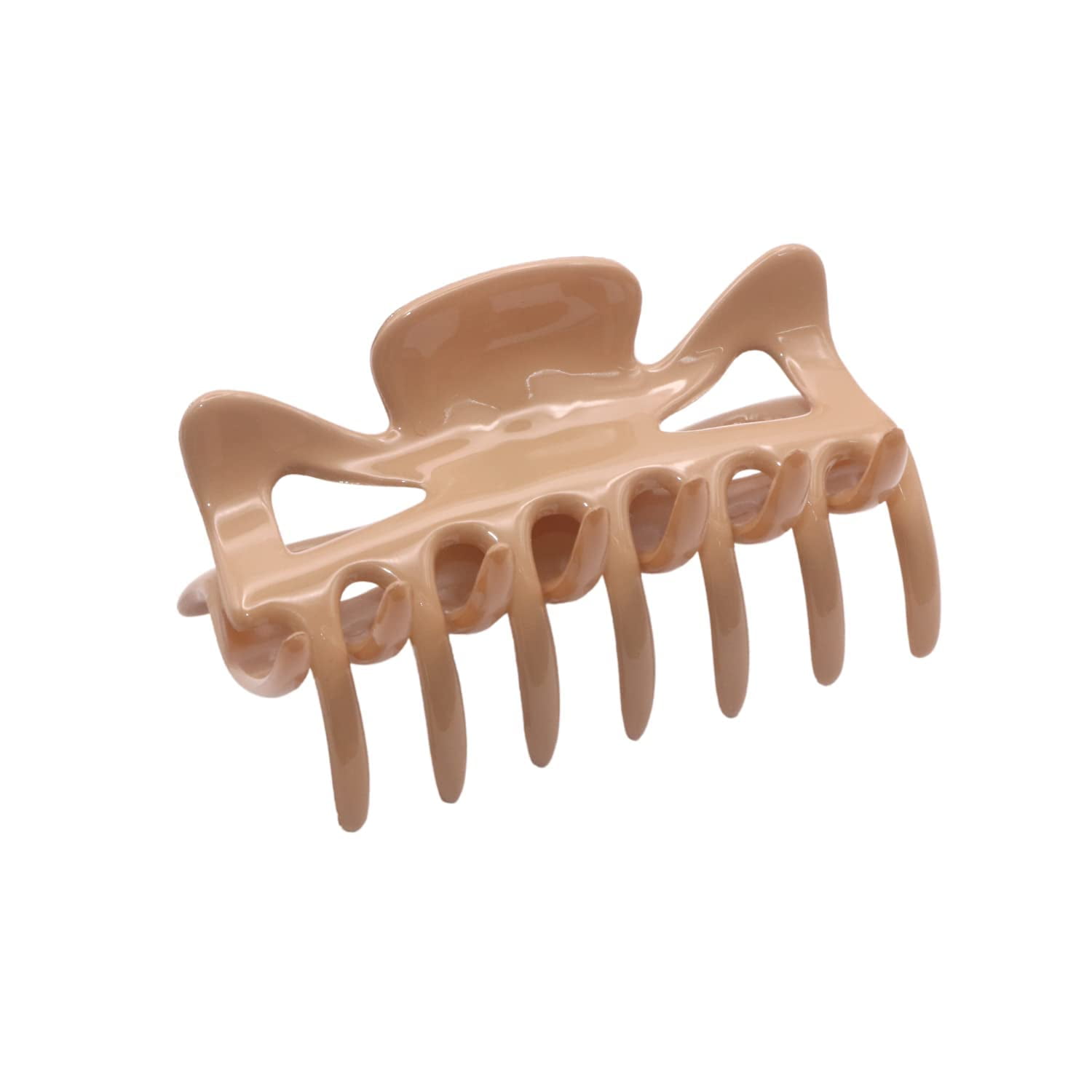 Parcelona French Classic 3" Medium Celluloid Covered Spring Hair Claw ...