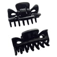 thumbnail image 1 of Parcelona French Classic Black Very Small Approx 1 1/2 Inch Hair Claws 2 Pcs, 1 of 6