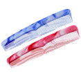 thumbnail image 1 of Parcelona French Dressing Comb 7.5" Wide Narrow Teeth Detangler Hair Accessories (BothComb(1Blue+1Red)), 1 of 14