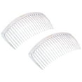 thumbnail image 1 of Parcelona French Glossy Large Cellulose Updo 23 Teeth Hair Side Combs(2 Pcs), 1 of 29