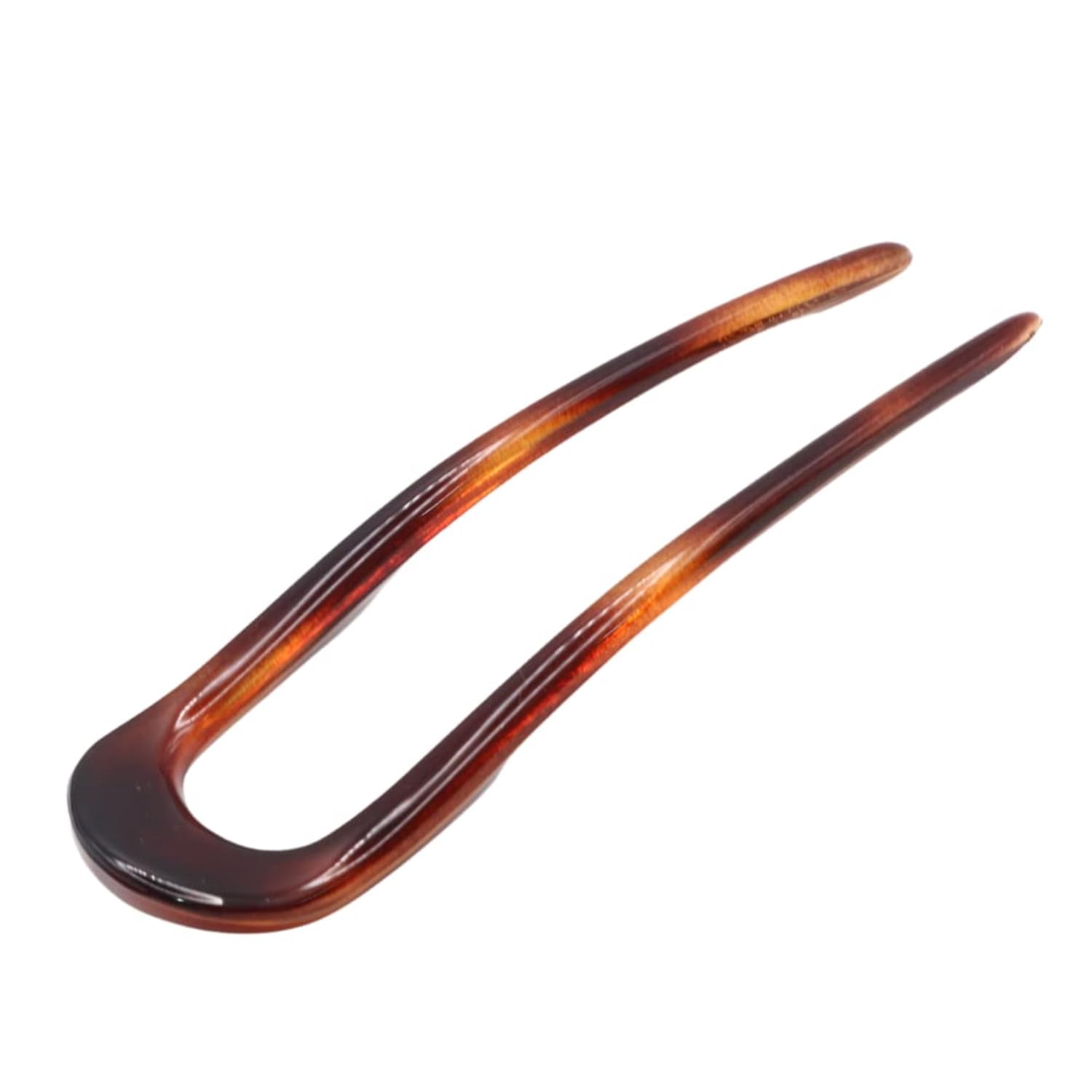 Parcelona French Large 4.75 Inch Shell Celluloid Chignon U Hair Stick ...