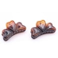 thumbnail image 1 of Parcelona French Love Hearts Very Small Shell Celluloid Set of 2 Hair Claws, 1 of 8