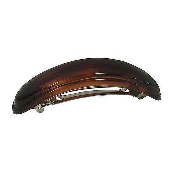 Parcelona French Medium Arch Tortoise Shell Cellulose Hair Clip Barrette