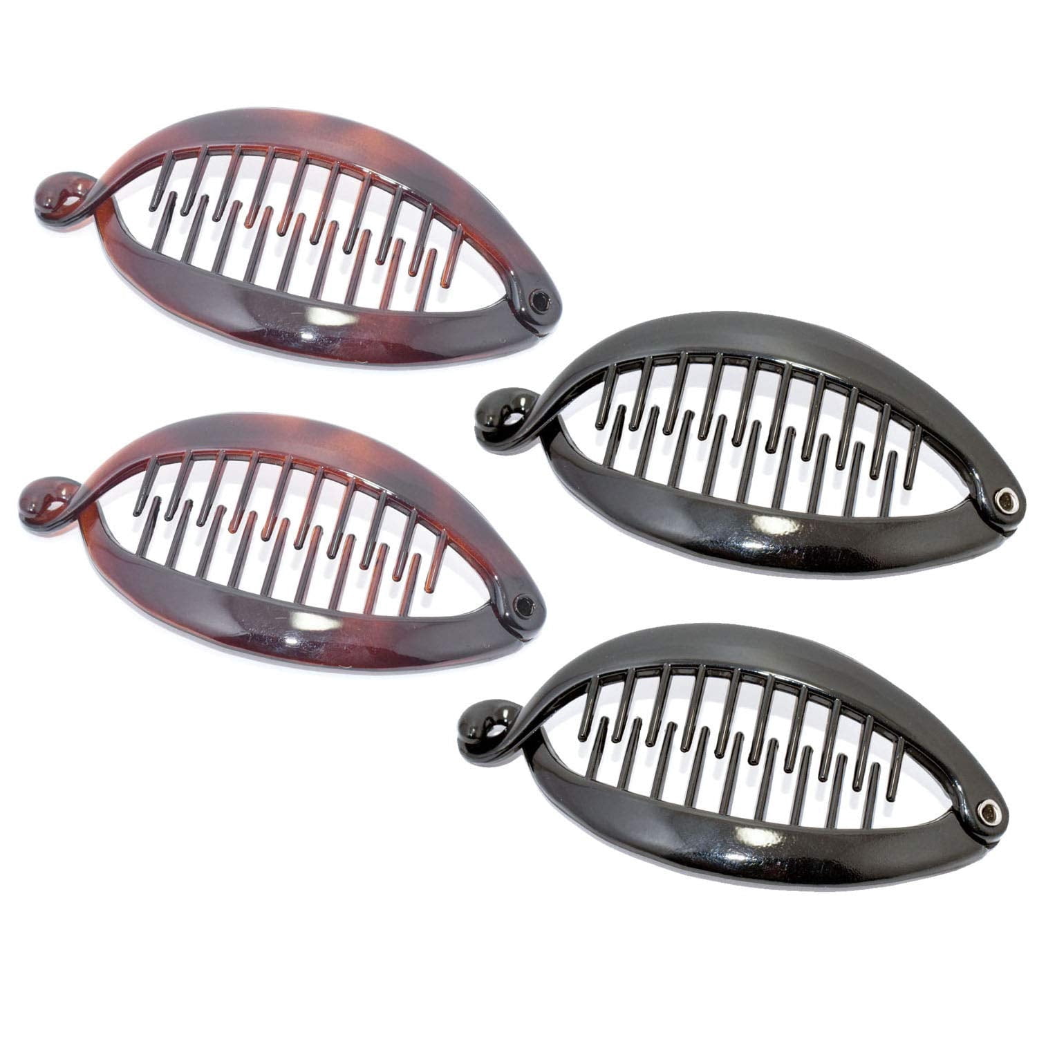 Mini Fish Clips Parcelona French Mini Fish Brown & Black 3