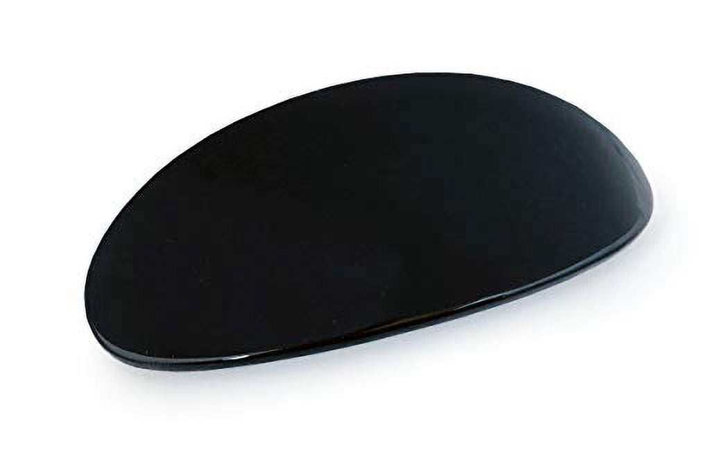 Parcelona French Oval Wide Large Black Automatic Hair Clip Hair