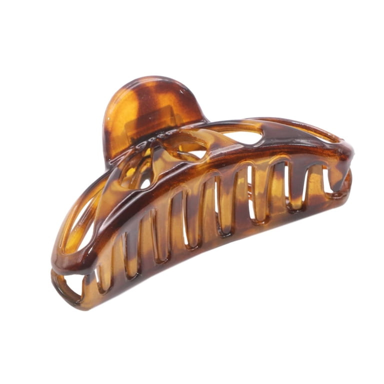 French Rain Drop Hair Claw Celluloid Tortoise Shell Black 4-inch Durable Amazon.com : Parcelona French Large Raindrop 4 main image 4