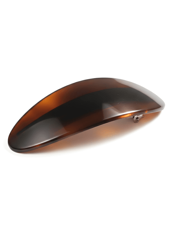 Parcelona French Oval Barrette 3.25" Tortoise Shell Non-Slip Hair Clip Grip
