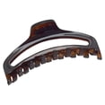 thumbnail image 1 of Parcelona French Slim Medium Shell Celluloid Jaw Hair Claw Clip for Women, 1 of 7