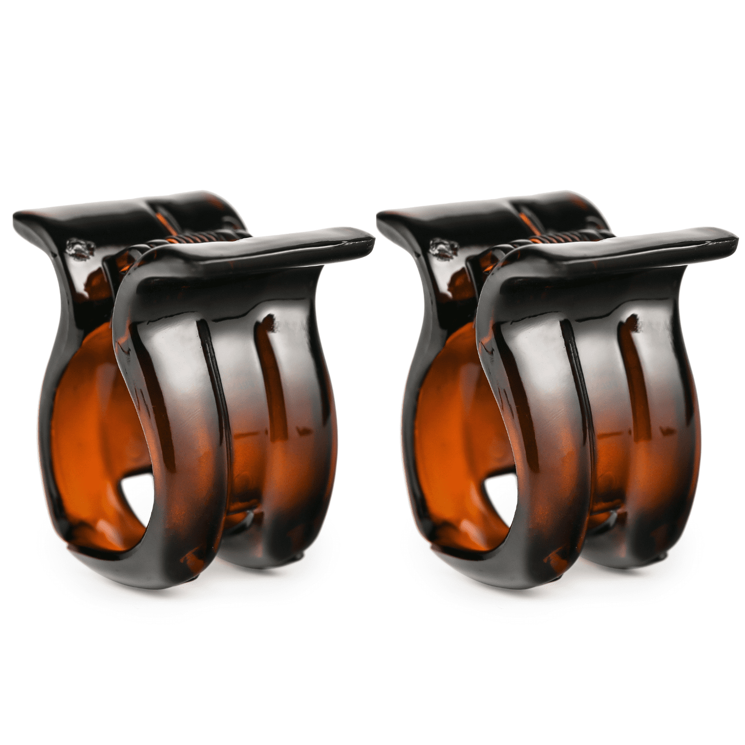 Parcelona French Small Hair Claw 1.75" Cellulose Acetate Strong Grip Jaw Clip (TortoiseShell)