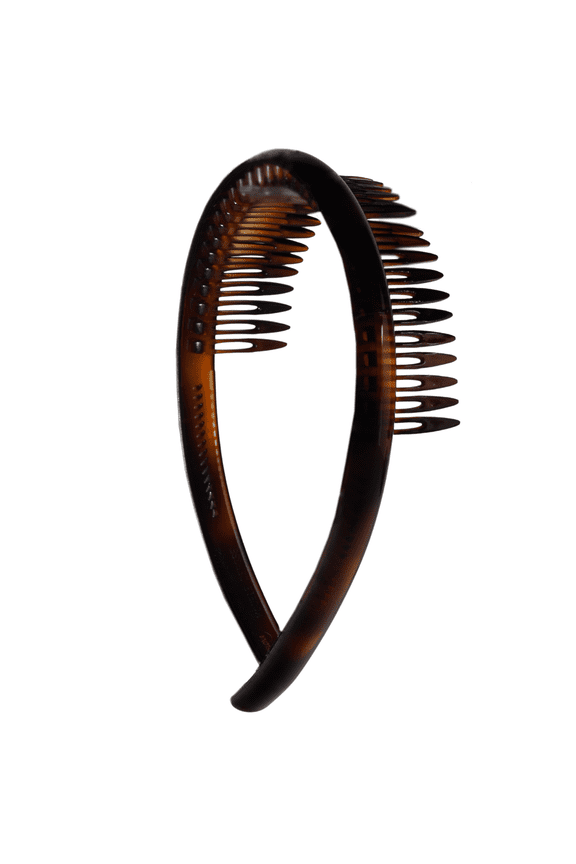 Parcelona French Tortoise Shell Cellulose Acetate Headband for Women and Girls