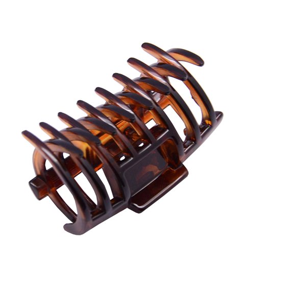 Parcelona French Tube Tortoise Shell Small No Slip Grip Jaw Hair Claw Clip