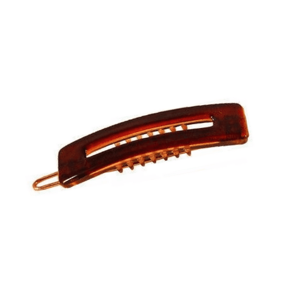 Parcelona French Tunis Medium Celluloid Acetate Side Slide Hair Pins for Women