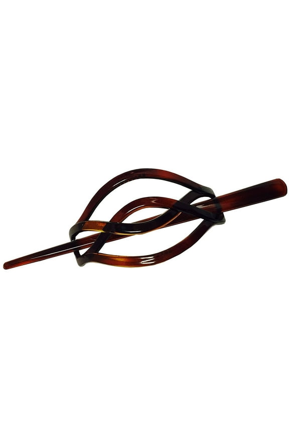 Parcelona French Twist Shell Chignon Ponytail Holder Hair Slider Bun Cover