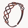 thumbnail image 1 of Parcelona French Twisted Loops Shell1 1/2&rdquo; Wide Flexible Hair Headband, 1 of 7