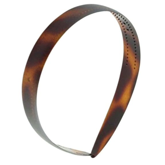 Parcelona French Wide 3/4" Tortoise Shell Celluloid Headband for Women and Girls