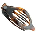 thumbnail image 1 of Parcelona French Wide Beak 4 1/2" Large Celluloid Side Slide-In Hair Claw Clip, 1 of 24