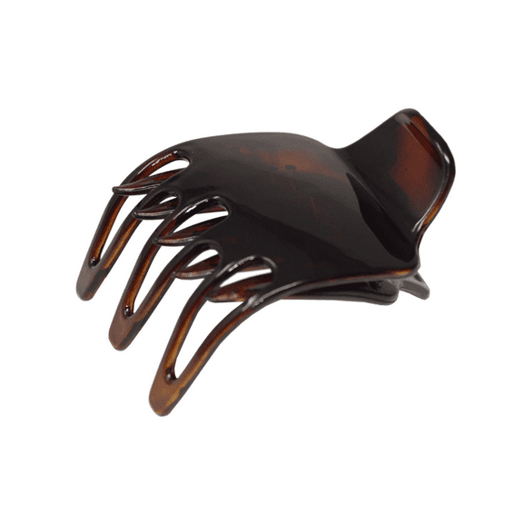 Parcelona French Wide Paw Medium Celluloid Side Slide Yoga Hair Claw for Women