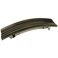 thumbnail image 1 of Parcelona Oblong Grey Beige 3.5 Inch Celluloid Automatic Hair Clip Hair Barrette, 1 of 7