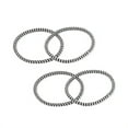 thumbnail image 1 of Parcelona Thin Stripes Set of 4 Ponytail Holder Elastic Hair Ties  for Women, 1 of 43