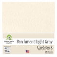 thumbnail image 1 of Parchment Light Gray Cardstock - 12 x 12 inch - 65Lb Cover - 25 Sheets - Clear Path Paper, 1 of 9