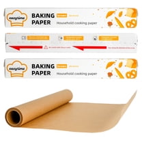 Parchment Paper Roll 12in x 49ft, Unbleached Parchment Baking Paper Roll 3 Pack, Non-Stick Parchment Paper with Portable Serrated Cutter for Baking,Cooking,Air Fryer